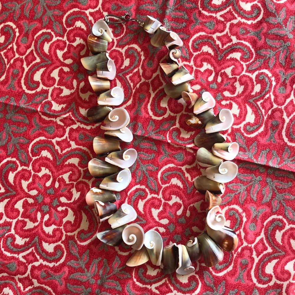 Artisan Handmade Shell Sterling Boho Necklace